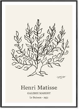 Amazon.co.jp: アンリ マティス ポスター アートポスター 低木