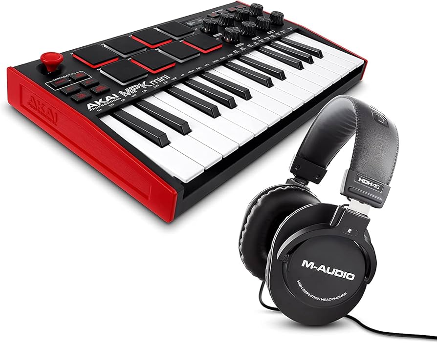 Amazon.com: AKAI Professional MPK Mini MK3 and M-Audio HDH40-25