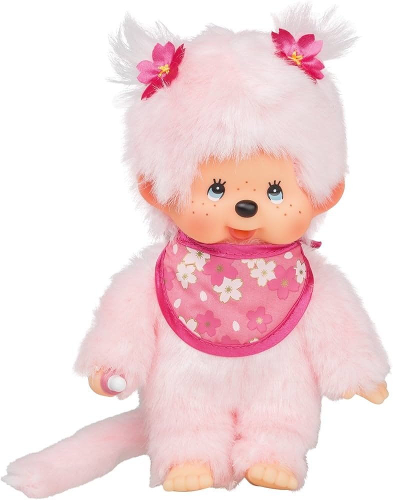 Monchhichi さくらシリーズぬいぐるみ 40cm Lサイズ ピンク色