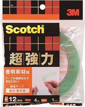 Amazon | 3M スコッチ 強力両面テープ 建築用 厚手 幅10mm長さ10m PBA