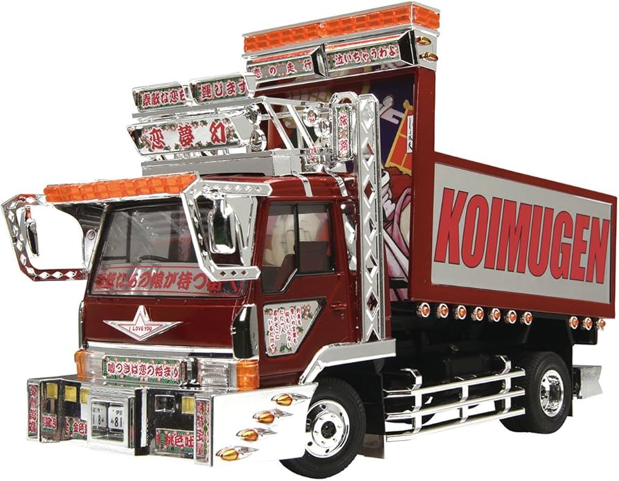 デコトラプラモデル深ダンプ完成品 1/32