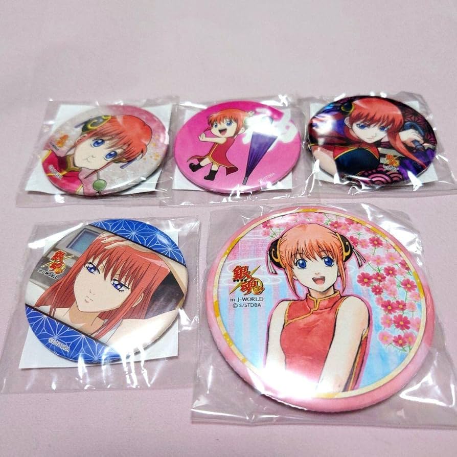 銀魂 ダッシュストア 2017年 神楽 缶バッジ 10点セット 銀魂 ダッシュ