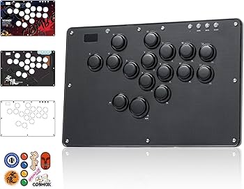 Amazon.co.jp: Haute42 U16 レバーレスアケコン 連射機能 & RGB LED