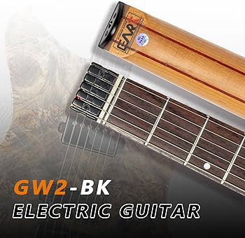 Amazon.com: EART Headless Electric Guitar GW2 fixed Bridge for 6