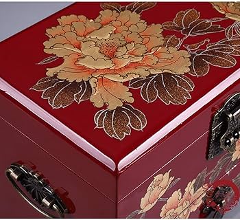 Amazon｜中国の宝石箱、大容量の宝石箱のレトロなスタイルの化粧箱