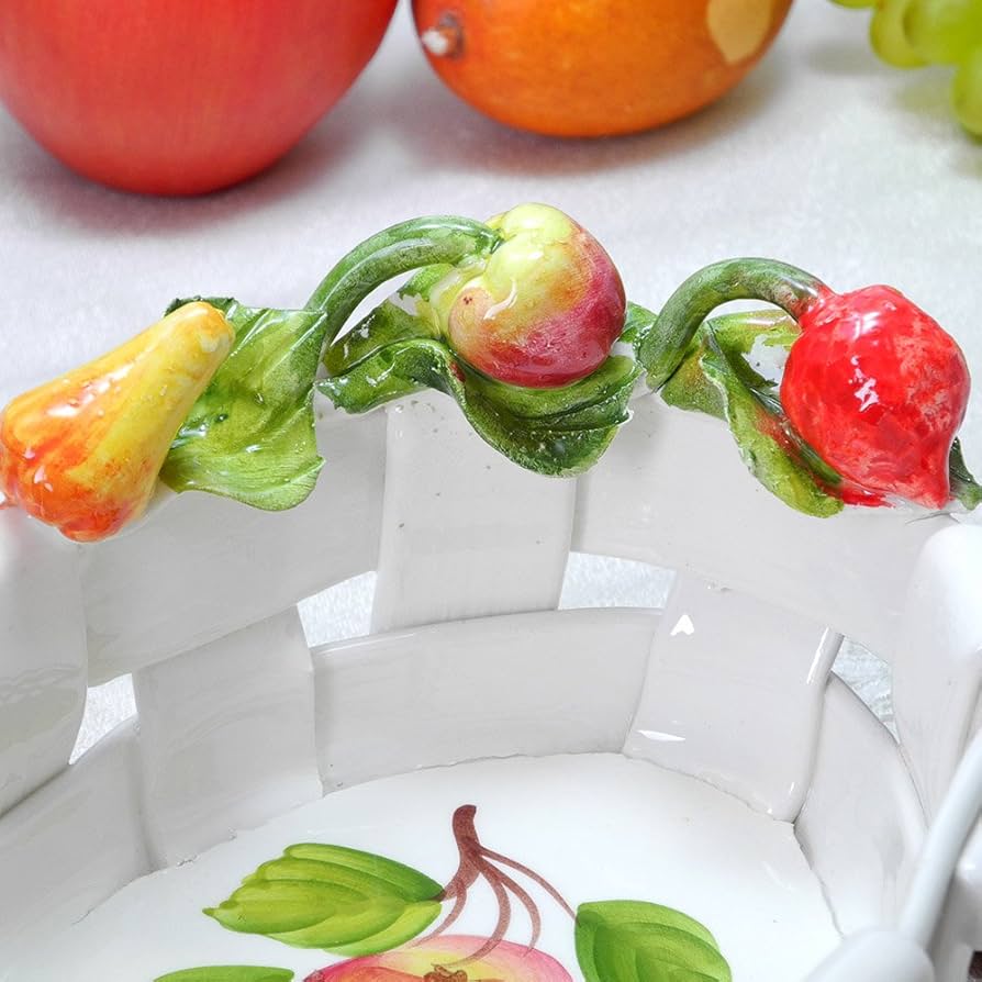 イタリー製 フルーツ置き Amazon｜イタリア製 陶器 フルーツ