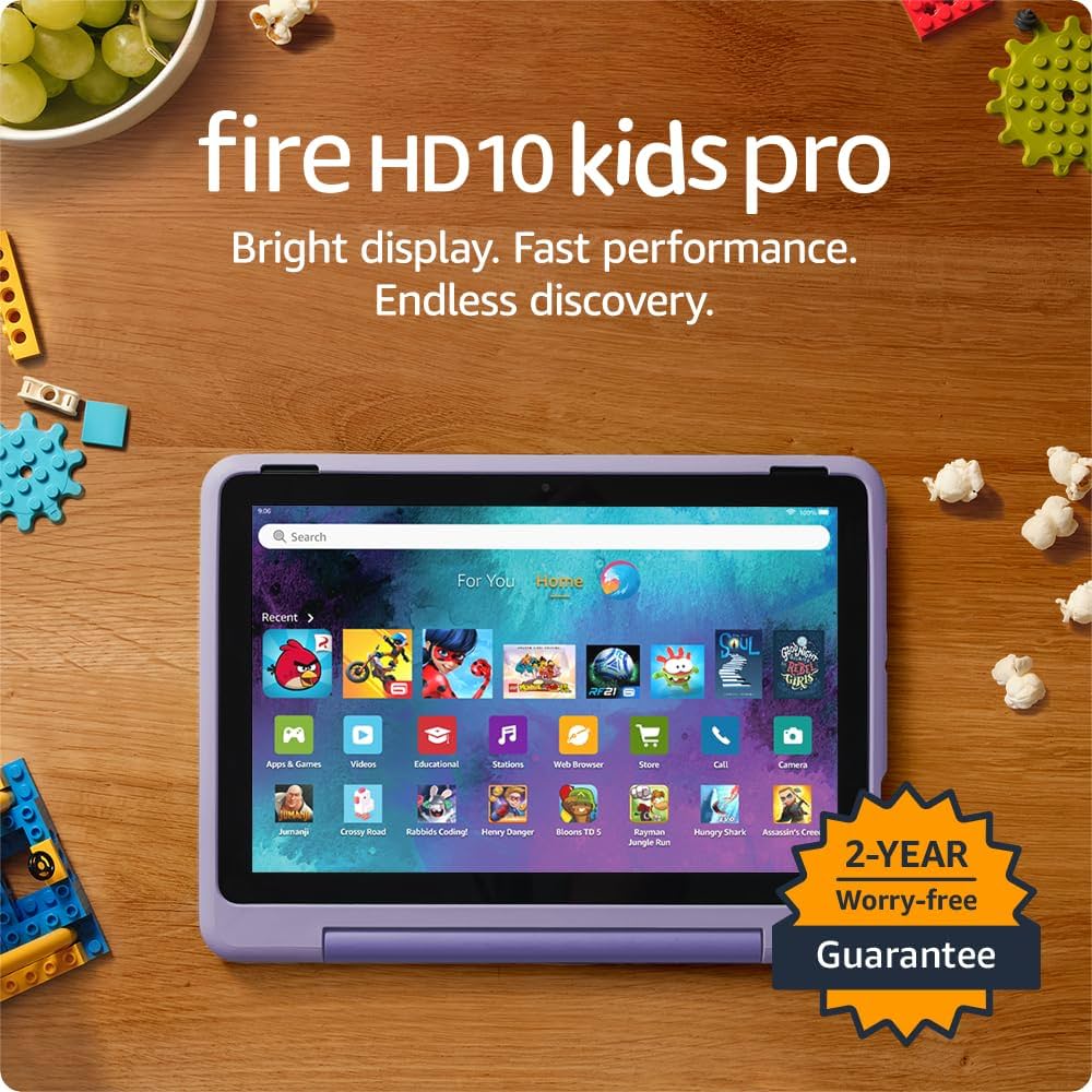 Amazon.com: Amazon Fire HD 10 Kids Pro tablet, ages 6-12. Bright