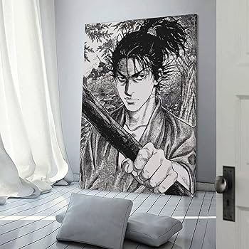 Amazon.co.jp: バガボンド アニメポスター 1 キャンバスアートポスター