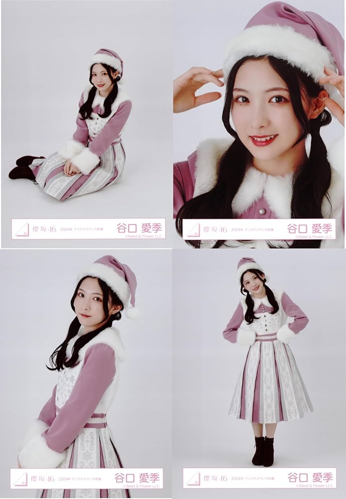 Amazon.co.jp: 櫻坂46 生写真 2024年 クリスマスサンタ衣装 4種コンプ