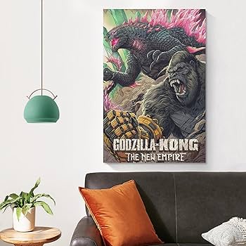 Amazon.co.jp: ゴジラ-1.0絵画ポスター 印刷 ポスター キャンバス