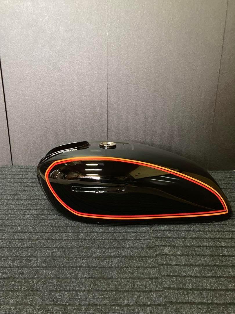 GS400 外装セット タンク テールカウル E1カラー 黒ベース 赤 橙 GS400