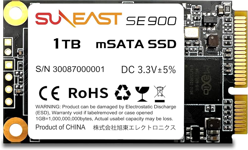 Amazon | SUNEAST SSD 内蔵SSD 1TB SE900 Msata Solid State Drive SSD