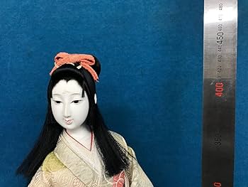 骨董2 木製 日本人形 着物 約40cm 骨董2 木製 日本人形 着物 約40cm