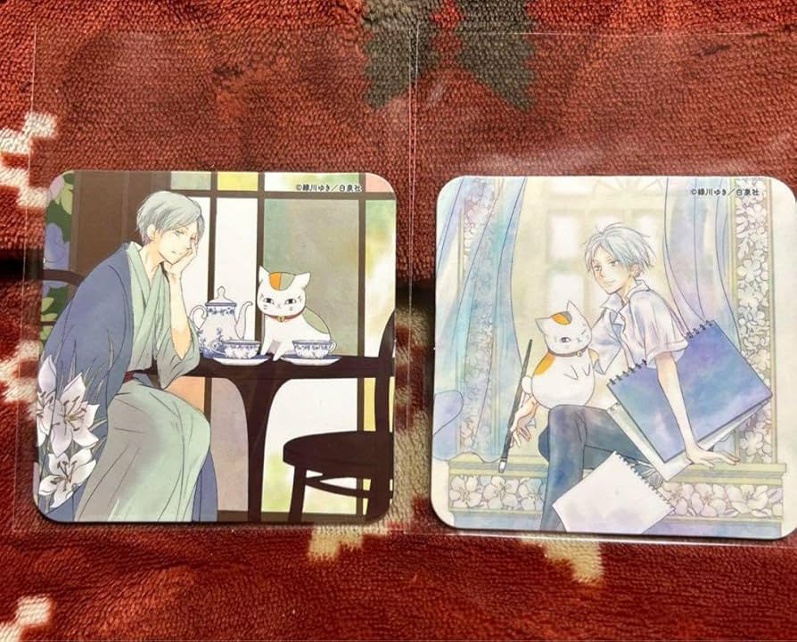 夏目友人帳コースター カフェ 夏目貴志 名取周一 ニャンコ先生 コラボ