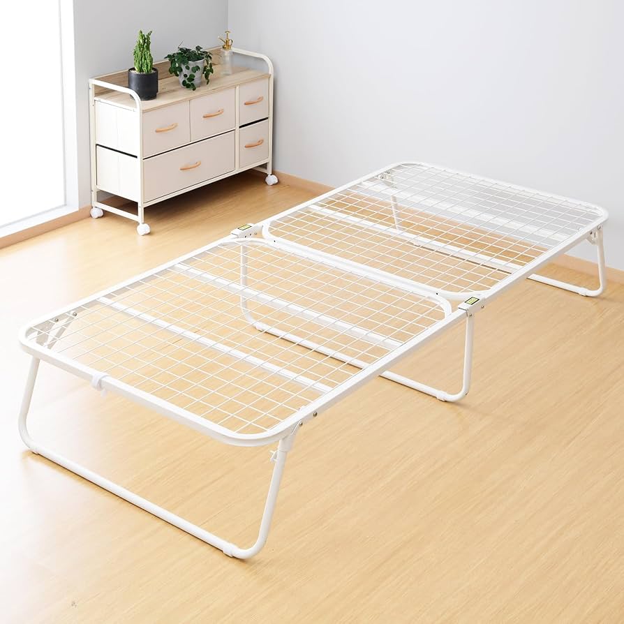 折りたたみベッド シングル ホワイト コンパクトショートシングル