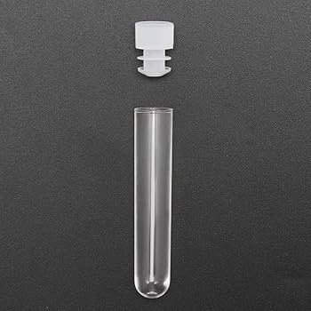 Amazon | uxcell キャップ付きプラスチック試験管30個、ポリスチレン