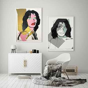 アンディウォーホル ミックジャガー 額装 Andy Warhol（アンディ