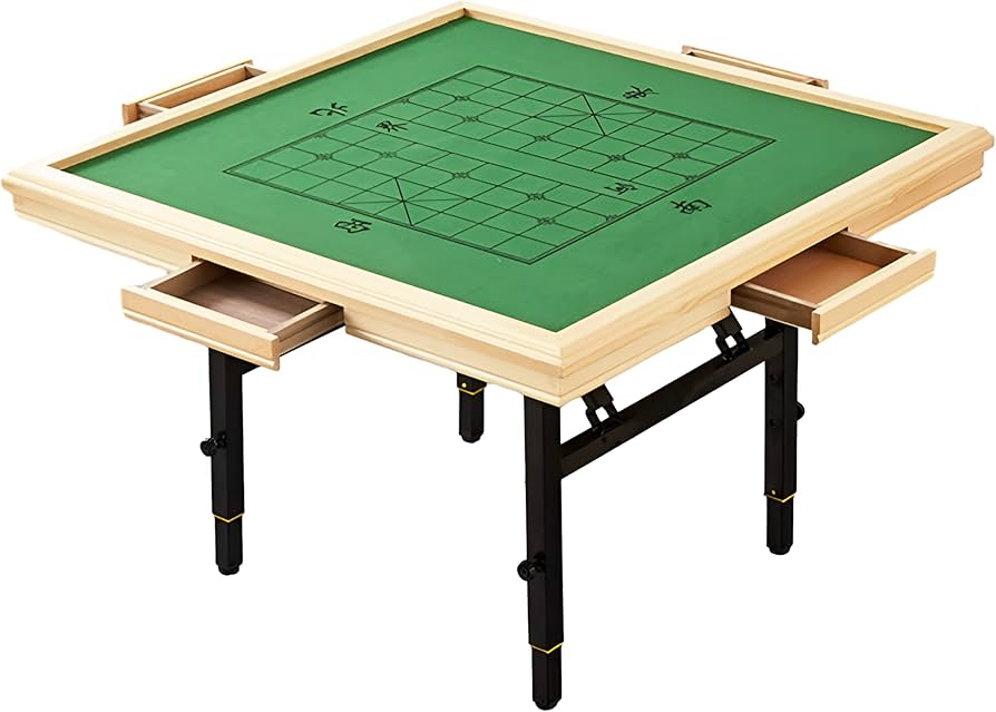 JONGHO 麻雀テーブル 折りたたみ式 高さ調整可 軽量収納 JONGHO 麻雀