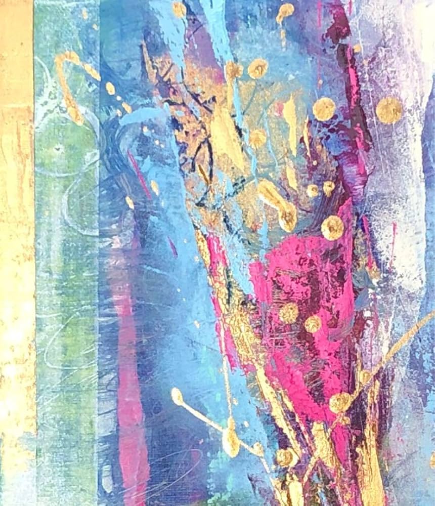 絵画 油絵 原画 抽象画 北欧 ポップ カラフル アート インテリア F4