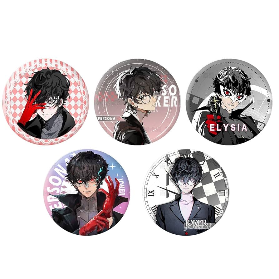 ペルソナ5 総攻撃 佐倉双葉 缶バッジ コトブキヤ ナビ 2個セット