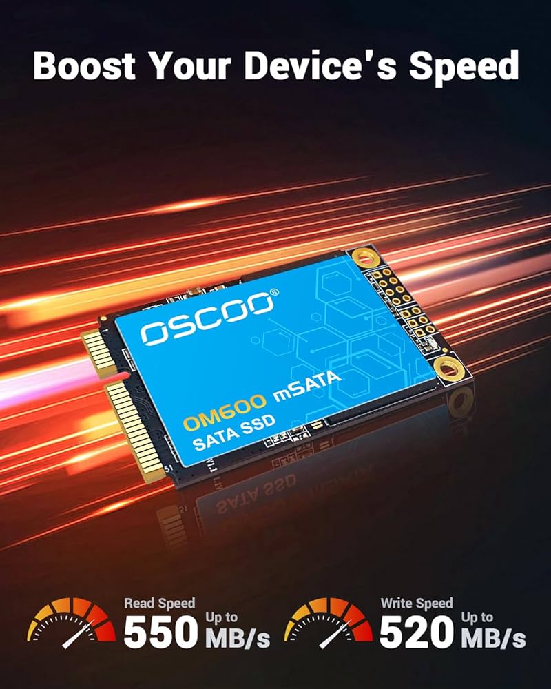 mSATA SSD 1TB OSCOO OM600 未使用品 Amazon.com: OSCOO 512GB mSATA