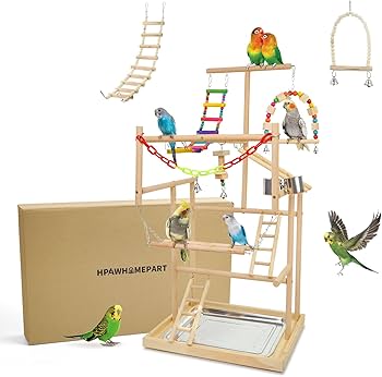 国産ヒノキ 鳥用止まり木 スタンド アスレチック階段 約100センチ 鳥の