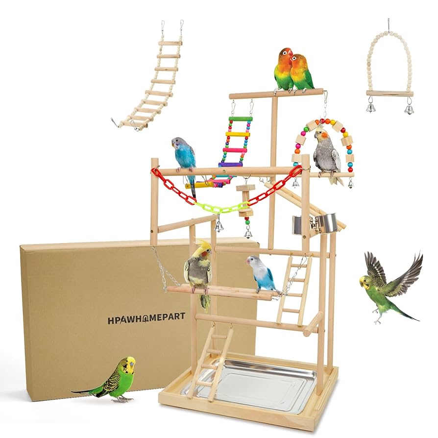 鳥インコ止まり木バードアスレチックバードジム大サイズ Amazon