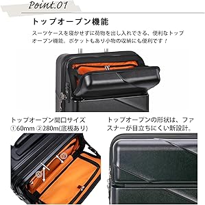 Amazon | [トラベリスト]スーツケース 機内持ち込み キャリーケース