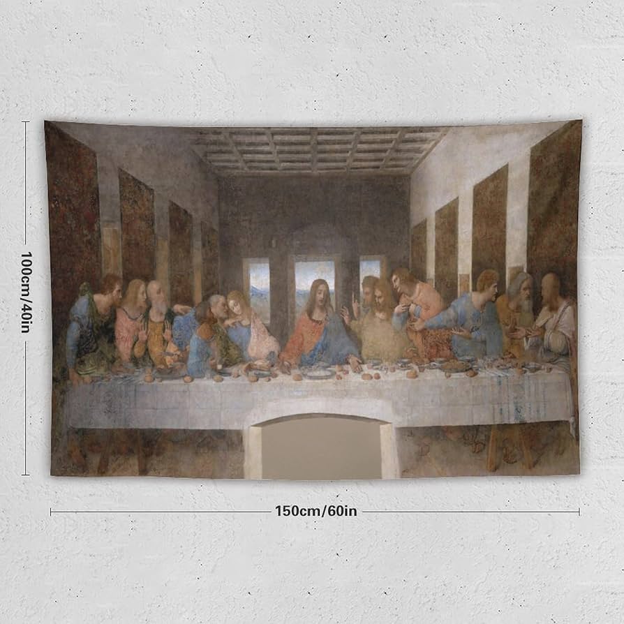 Amazon.co.jp: レオナルド・ダ・ヴィンチの最後の晩餐 タペストリー