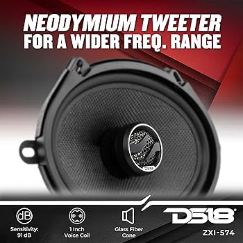 Amazon.com: DS18 ZXI-574 Elite 5x7 Inches 2-Way Coaxial Car