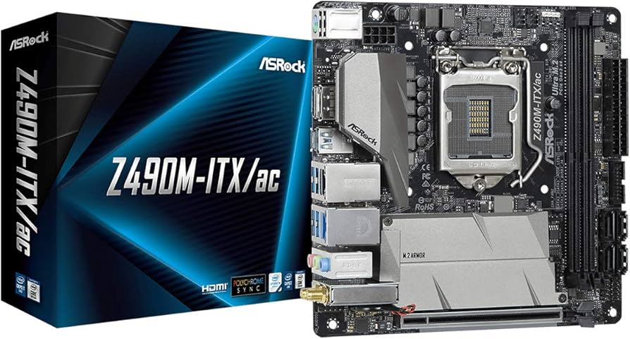 ASRock Z490M-ITX/ac Supports 10 th Gen Intel® Core™ Processors