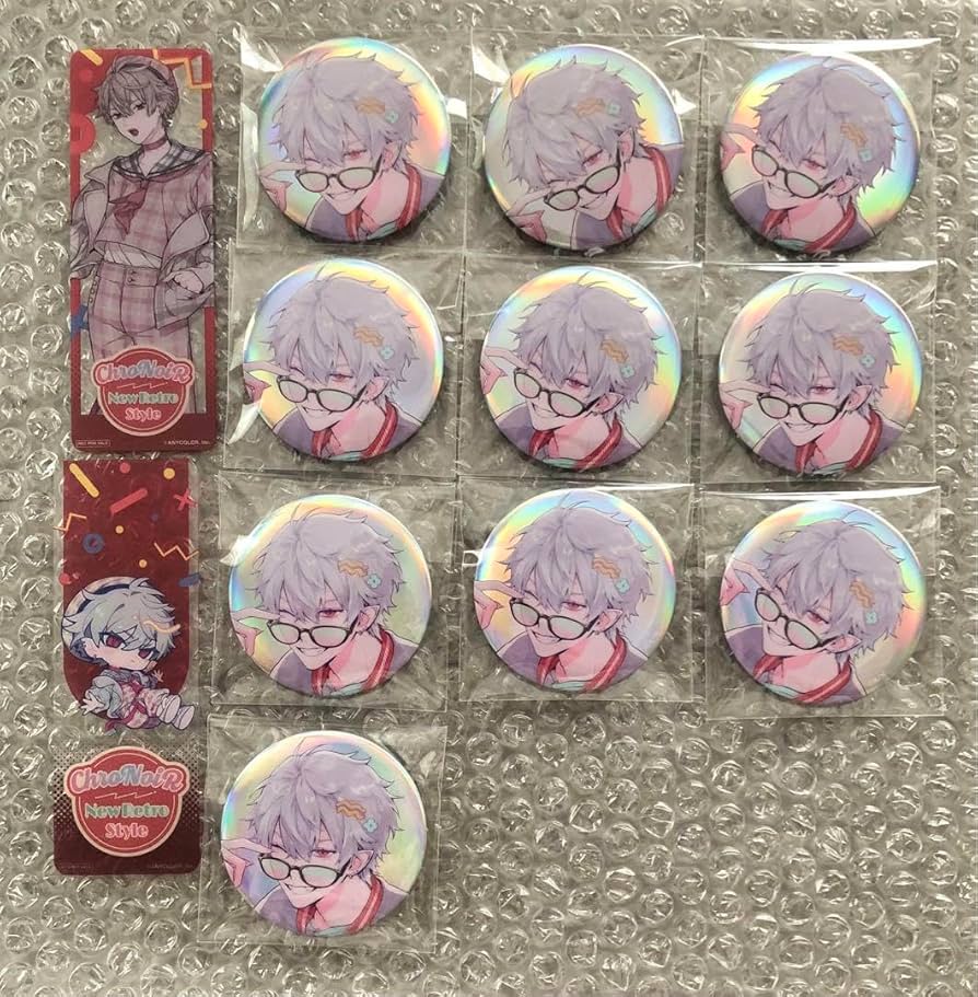 葛葉ChroNoiR ニューレトロスタイル オーロラ缶バッジ