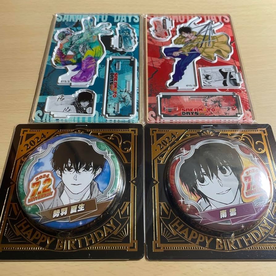 サカモトデイズ 南雲 シン 夏生 晶 バースデイ 缶バッジ 名場面