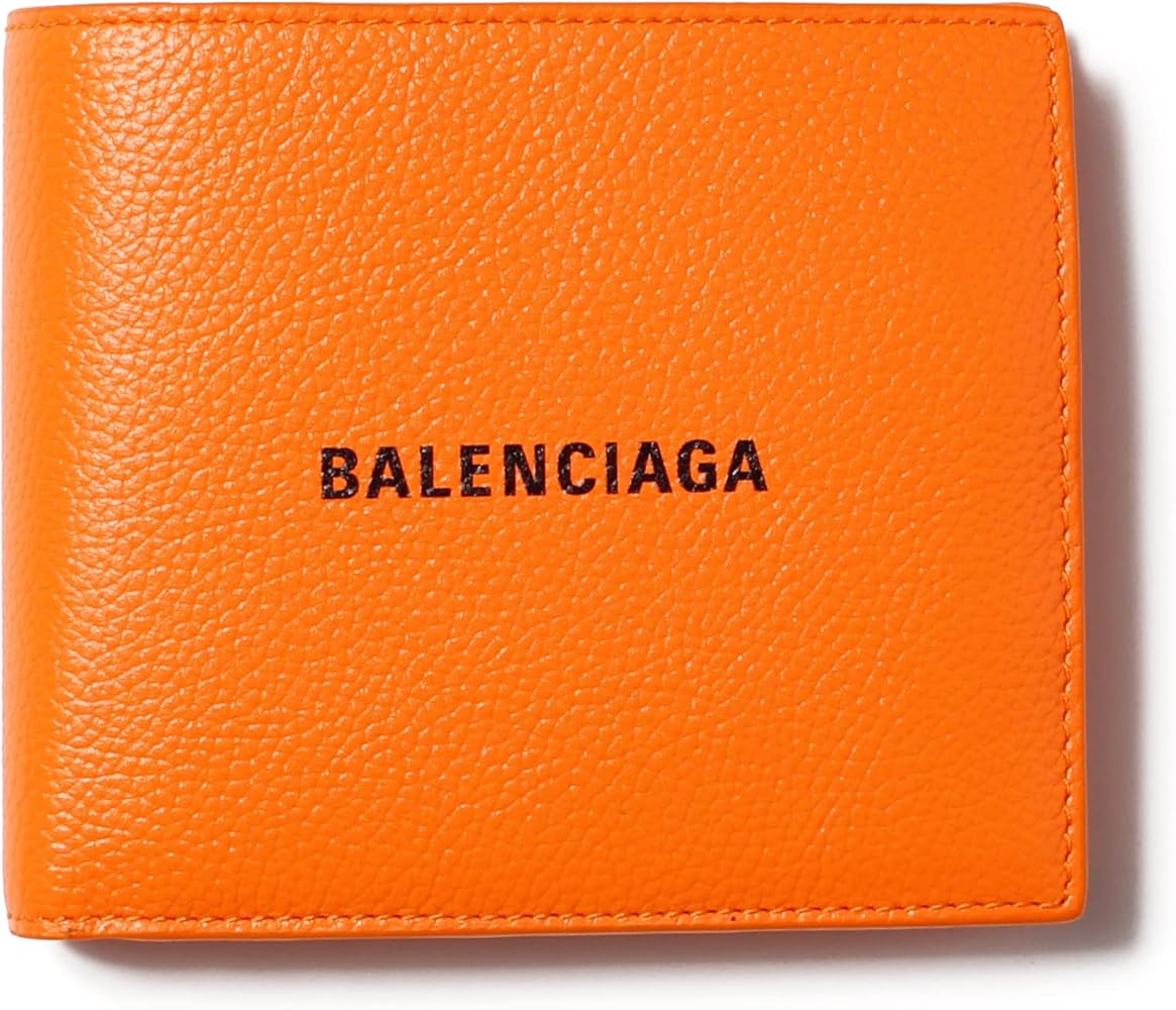Amazon | [バレンシアガ] メンズ 財布 折りたたみ財布 オレンジ CASH