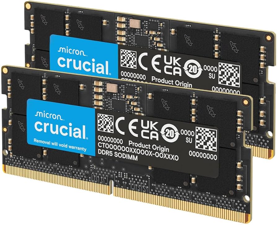 Crucial 128GB Kit (2X64GB) DDR5 RAM 5600MHz (or 5200MHz or 4800MHz