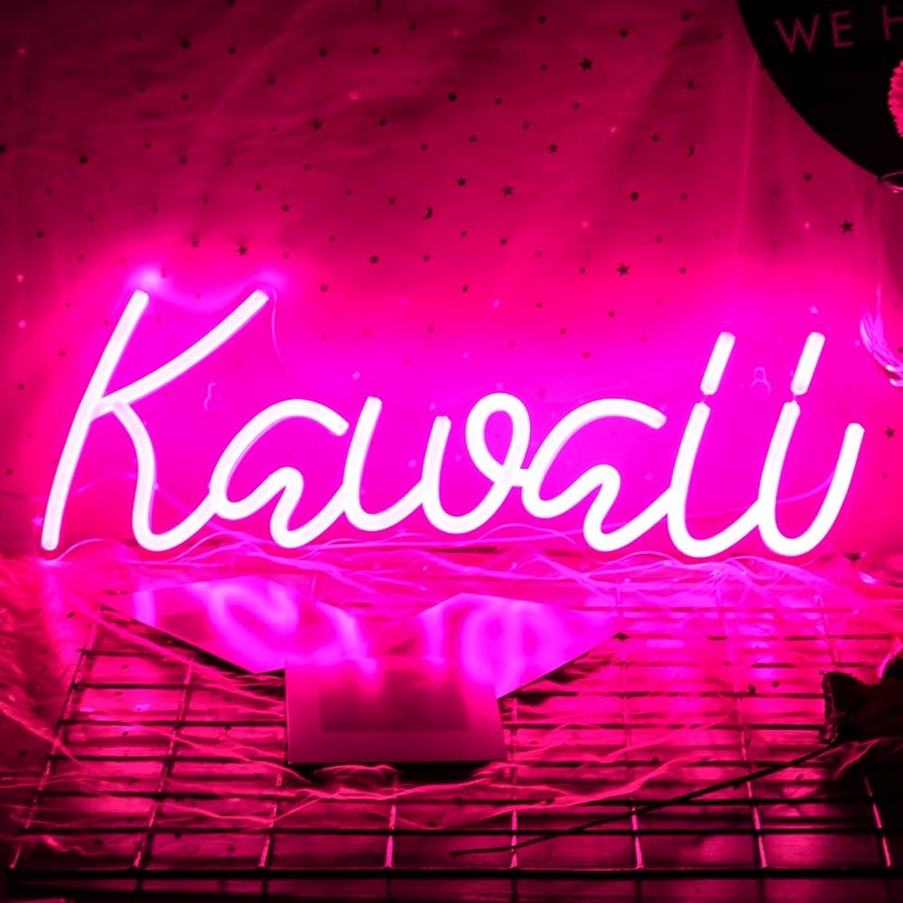 Amazon.co.jp: かわいいネオンライト ledピンクネオン管 英語kawaii