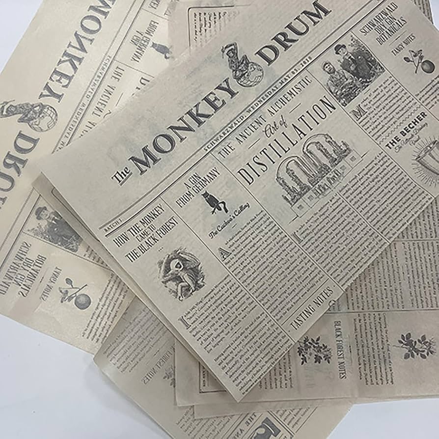 英字新聞風 ラッピング紙 500枚 かなり大量10kgです❤︎ いつもの小物も