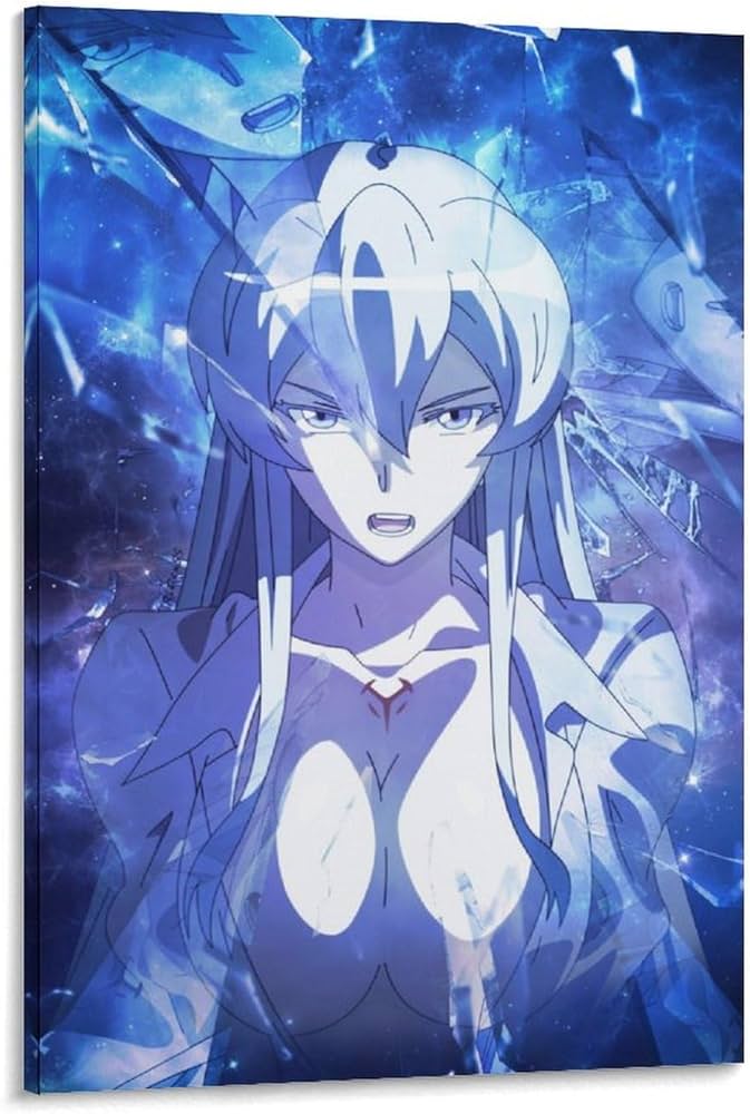 Amazon.co.jp: アカメが斬る エスデス アニメアート HD ポスター 壁画