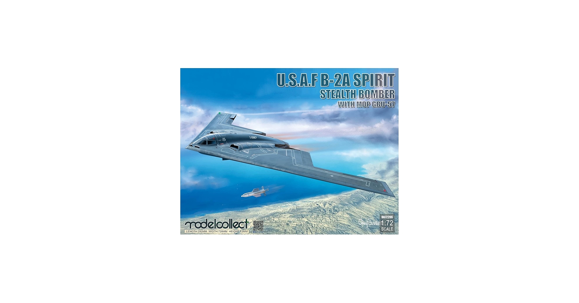 Amazon | モデルコレクト 1/72 アメリカ空軍 B-2A スピリット ステルス