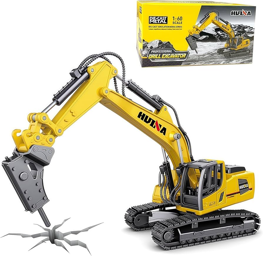 Amazon.com: Qcar Large Drill Excavator Construction Vehicle Toys