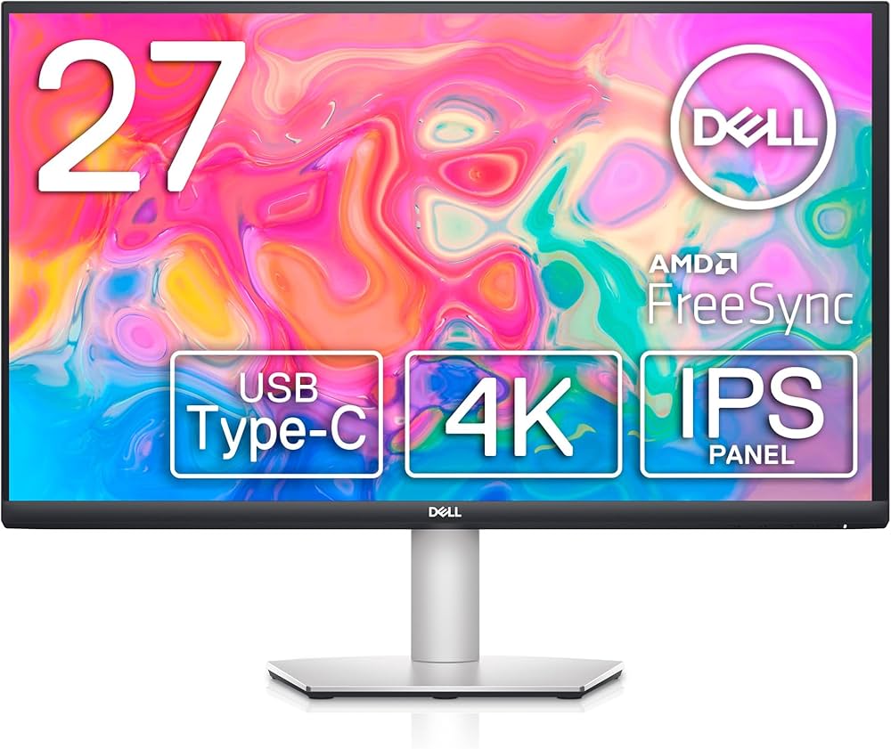 Amazon.co.jp: Dell S2722QC 27-inch 4K USB-C Monitor - UHD (3840 x