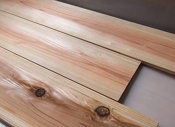 Amazon | 川島材木店杉四分板1820x180x12mm5枚1セット 個人用送料 | 板材
