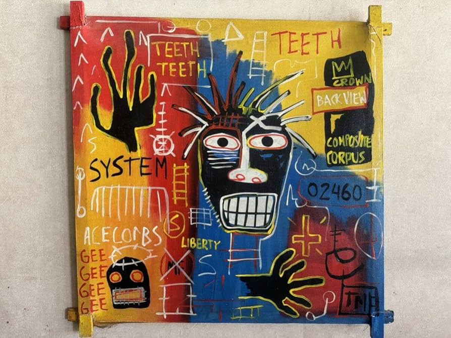 Amazon.co.jp: 凄い構図のバスキア！貴重肉筆 ジャン ミシェル