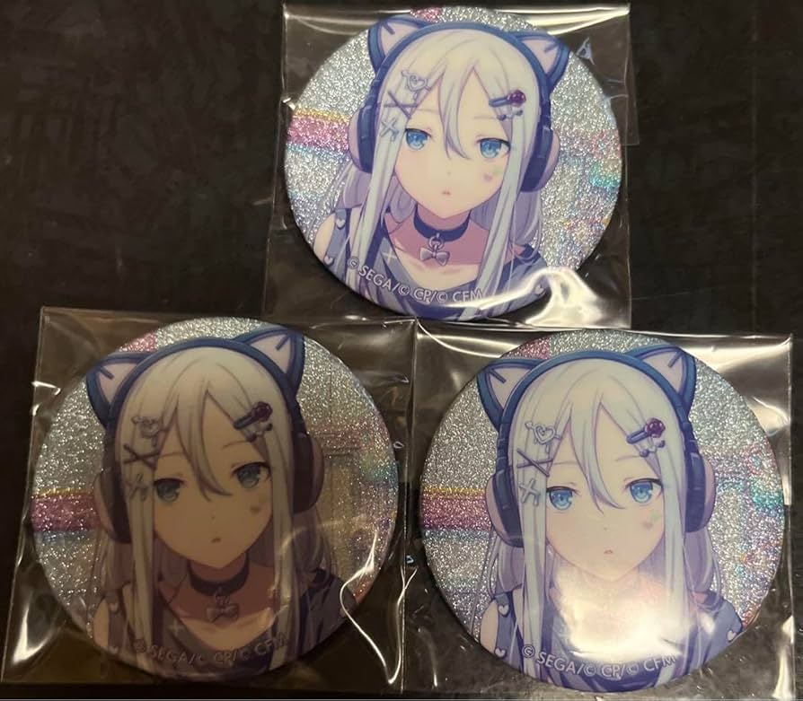 アウトレット プロセカ 宵崎奏 42a グリッター缶バッジ グリ缶