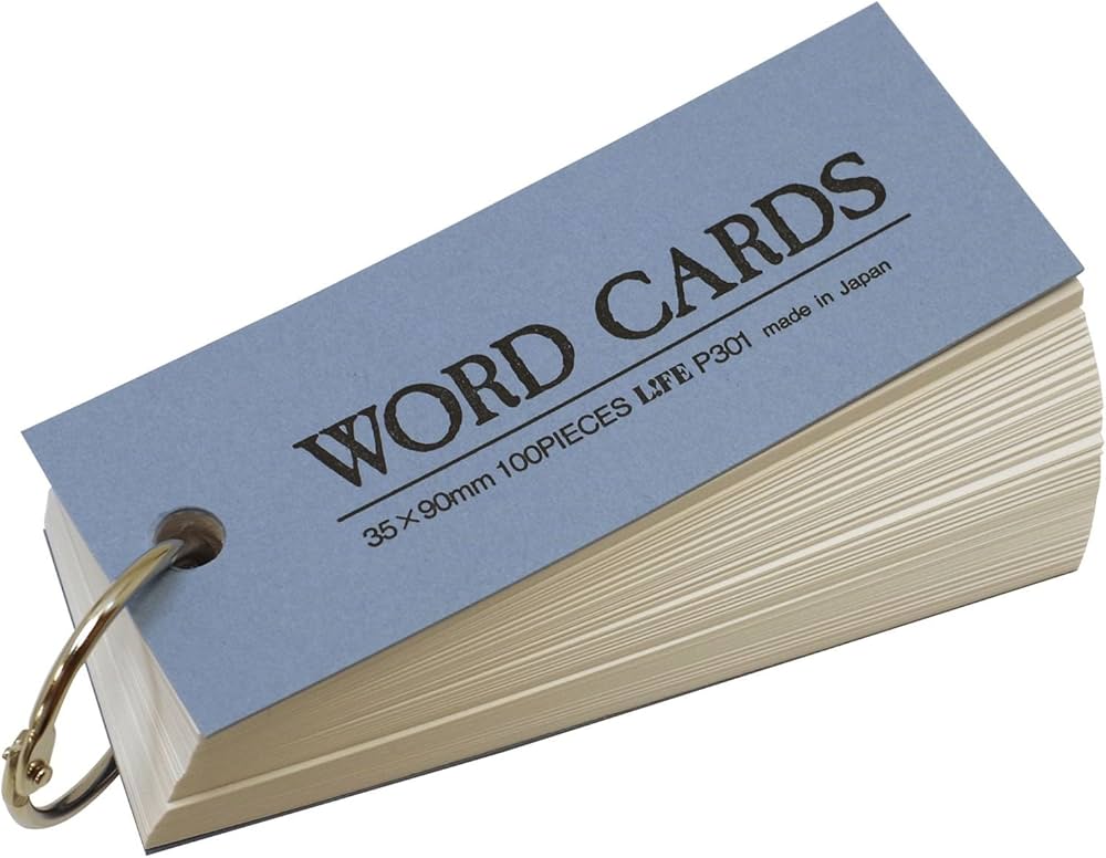 Amazon | 単語カード 無地【白】 P301 | 単語帳・単語カード | 文房具