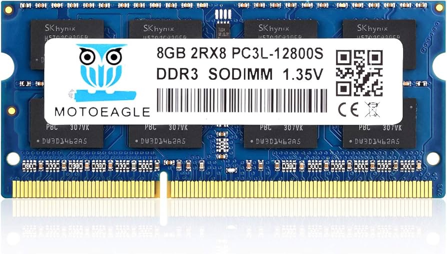 8GB 2Rx8 PC3L 12800S DDR3L 1600 MHz Sodimm RAM 1.35V PC3 1600 DDR3