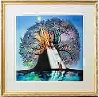 藤城清治 月光の響き 影絵作品ライトアップアート」サイン入り