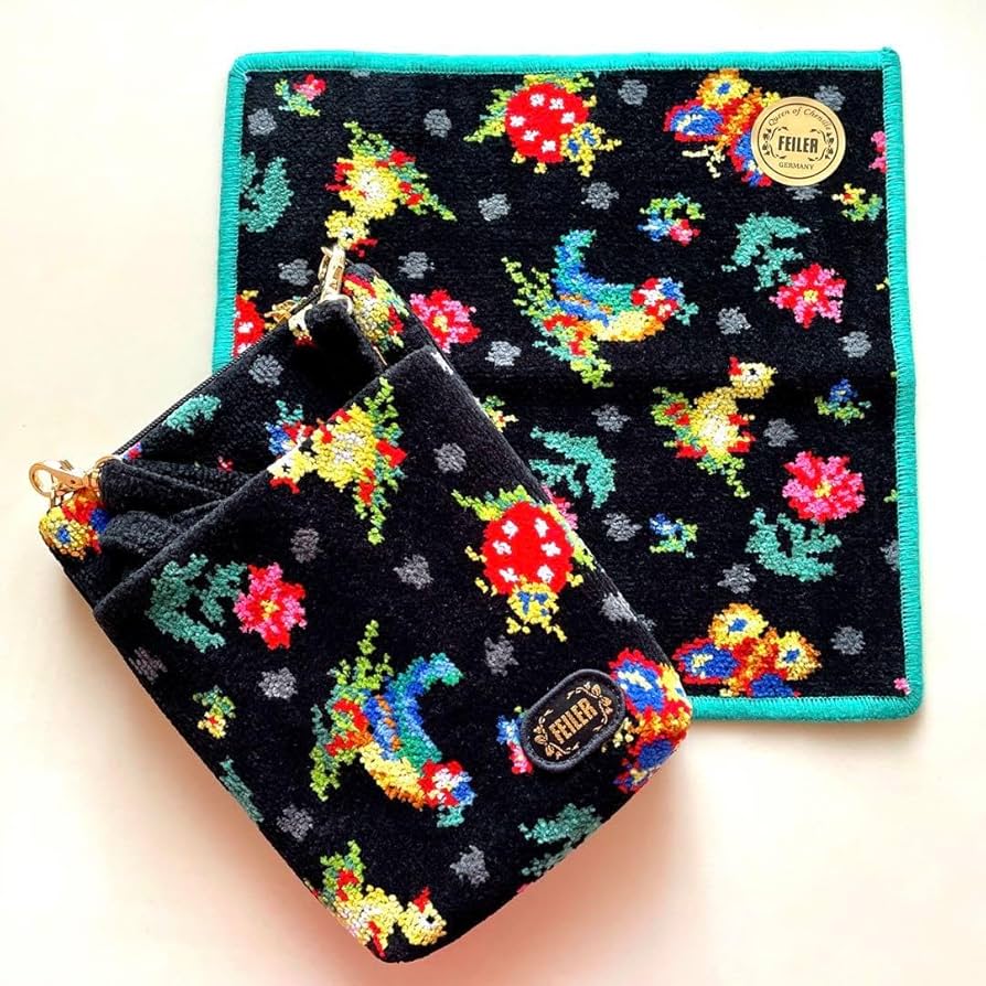 限定品 FEILER ハイジドット ブラック ハンドタオル 希少 ♡レア品