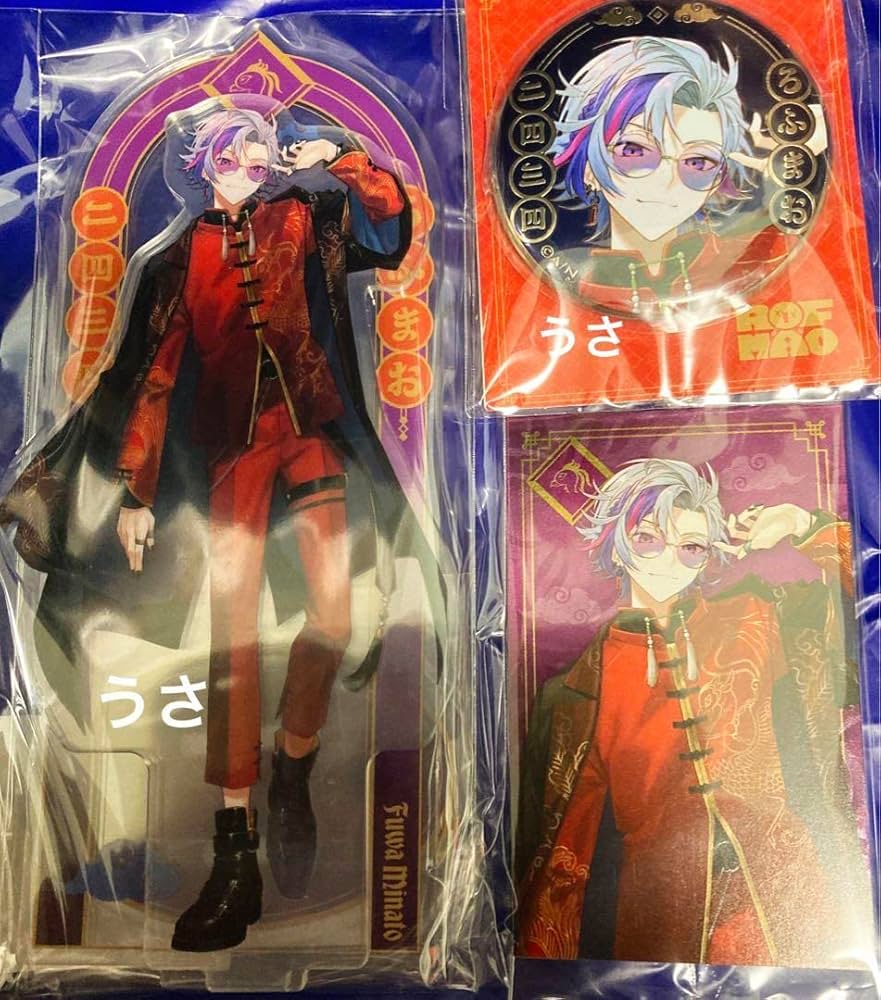 不破湊 四神モチーフメタル缶バッジ×42個 にじさんじ ろふまお