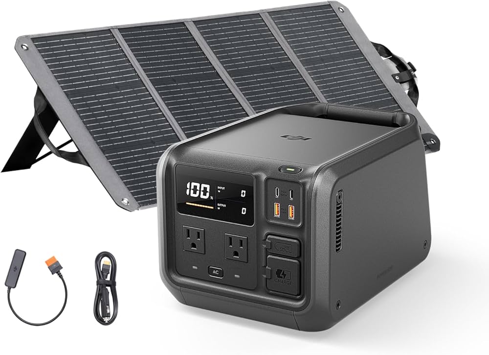 Amazon | DJI Power 500 ポータブル電源 512 Whソーラー発電機（120 W